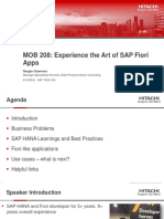 MOB 208: Experience The Art of SAP Fiori Apps: Sergio Guerrero