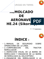 REMOLCADO de AERONAVES HE.24 (Sikorsky S.76C)