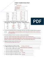 Weather Variables Review Sheet