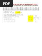 Documents - MX 50 Calculo de Ley de Corte o Cut Off Ejemplo Practico Yacimiento de Cobre