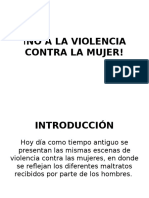 No A La Violencia Contra La Mujer