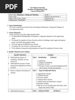 VI Semester Estimating and Costing