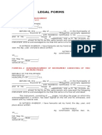 Sample Legal Forms