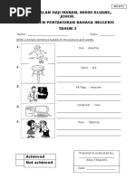 SJK (T) Jalan Haji Manan, 86000 Kluang, Johor. Instrumen Pentaksiran Bahasa Inggeris Tahun 3