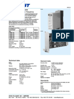 Measuring Transducers F 400 Transducers For Frequency: Technical Data General Data