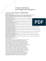 Research Article An Evaluation of Data Collected by Middle School and College-Level Students in Stream Channel Geomorphic Assessment