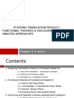 Translation Studies Chapter 4, 5 and 6