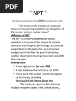 NPT Treaty