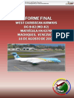 Infome Vuelo 708 Caribean West