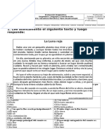 Evaluación Secuencia Narrativa 4º