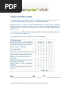 Fatigue Severity Scale