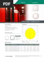 LED V Panel Sobrepuesto A