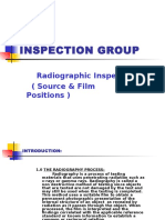 Inspection Group: Radiographic Inspection (Source & Film Positions)