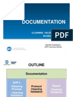 Documentation: Cleaning Validation Seminar Surabaya, 20 August 2015