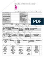 Epping Forest College Course Review 2016/17 - : Past Performance Analysis