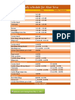 Baltimore Deity Timing Changes