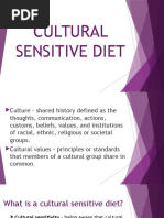 Cultural Sensitive Diet