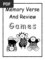 Games Bible Review and Memory Verse