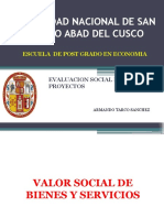 Clase 2. Valor Social de Bienes y Servicios