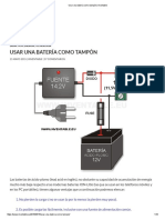 Usar Una Batería Como Tampón - Inventable