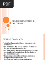 Exposición de Genes, Emociones e Instintos