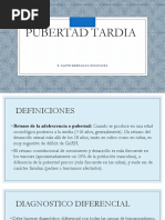 Medicina III - Pubertad Tardia