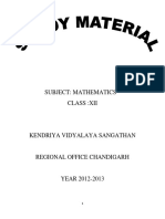 Stdymaterial 12 Math PDF