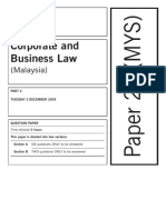 Corporate and Business Law: (Malaysia)