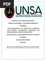 Contaminacion de Suelos Arequipa