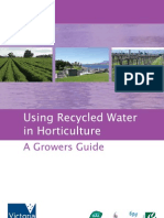 Using Recycled Water in Horticulture: A Growers Guide