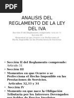 Analisis Del Reglamento de La Ley Del Iva