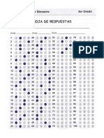 3er Grado - Bloque 1 (Clave de Respuestas)