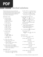 Mathematical Studies IB Worked Solutions