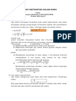 Aplikasi Matematika Dalam Kimia