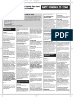 Rate Schedules 2008: The All-Island Electric Licence 2001