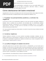 Las 10 Reglas Esenciales para Liberar El Lastre Emocional