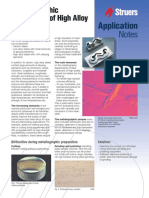 Struers Application Note - Metallographic Preparation of High Alloy Tool Steel