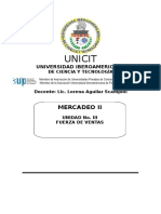 UNIDAD III Fuerza de Ventas UNICIT Folleto 2