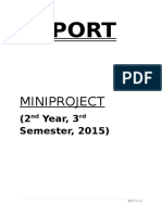 Mini Project (Report) (Aditya Gunin)