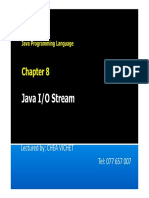 Chapter 8 - Java IO