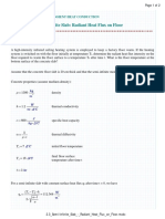 2.3 Semi-Infinite Slab - Radiant Heat Flux On Floor