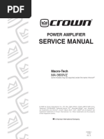 Service Manual: Power Amplifier