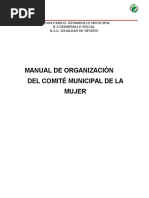 Manual de Organización Del Comité Municipal de La Mujer