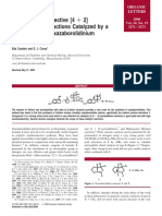 Highly Enantioselective (4 + 2) Cycloaddition Reactions Catalyzed by A Chiral N-Methyl-oxazaborolidinium Cation