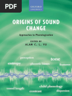 Origins of Sound Change - Approaches To Phonologization PDF