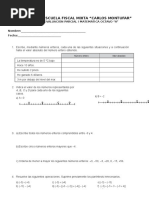 Evaluacion Móludo 1 8vo 1q Matematica