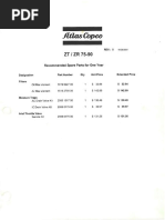 Atlas Copco ZT 75 90 Parts List