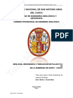 OVIEDO - Geologígeodinámica y Simulación de Flujos Flo 2D en La Quebrada de Saphy - Cusco PDF