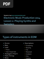 Lesson2 Playingsynthsandsamplerselectronicmusic2014 140705005323 Phpapp01