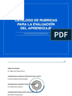 Catalogo de Rubricas para La Evaluación Del Aprendizaje 2017